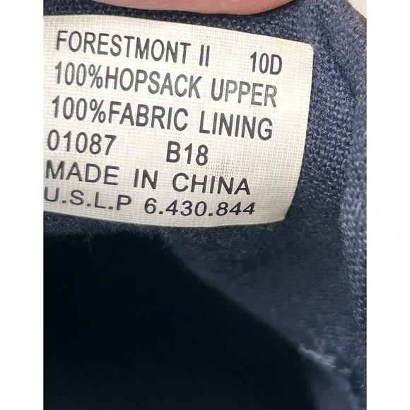 Polo Ralph Lauren Mens 10D Forestmont II Lace Up Sneakers‎ Shoes Navy Blue - Picture 10 of 10